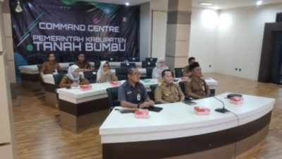 Pemkab Tanbu Ikuti Rakor Pengendalian Inflasi Daerah