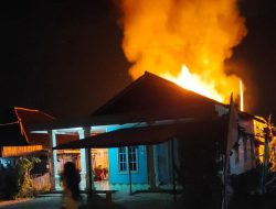 Tengah Malam, Api Hanguskan Lumbung dan 14.000 Liter Padi di Gambut