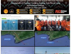 Kapal Bermuatan Garam Tujuan Pelabuhan Bawang Banjarmasin Tenggelam, 9 ABK Dalam Pencarian