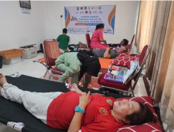 Peringati Hari Pers Nasional ke-78, PLN dan PWI Kalteng Gelar Donor Darah