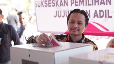 CEO PS Barito Putera Gunakan Hak Suaranya di TPS 13 Kelurahan Melayu, Berharap Pemilu Berjalan dengan Lancar
