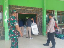 Berikan Rasa Aman Saat Rapat Pleno, Polsek Karang Intan Kerahkan Seluruh Personil