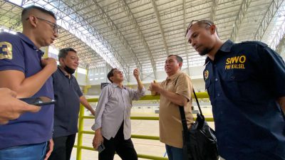 PWI Pusat Tinjau GOR Venue Pembukaan Porwarnas XIV 2024 Kalsel