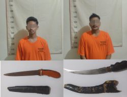 Keroyok dan Tusuk Seterunya, Dua Pemuda Diamankan Polsek Banjarmasin Timur