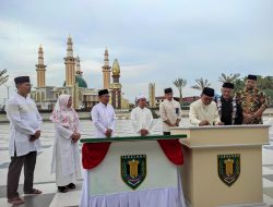 Pembanguan Mesjid Ash Shiratal Mustaqim dan Taman Tanjung Selesai, Bupati Tabalong : Jadi Icon Baru