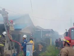 Empat Rumah Jadi Arang di Sungai Sipai, Kerugian Ditaksir Ratusan Juta