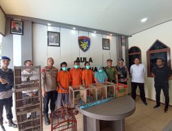 Satpolairud Polresta Banjarmasin Gagalkan Penjualan Cucak Ijo Jaringan Antar Provinsi