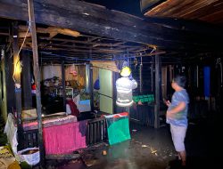 Dua Bedakan Sepuluh Pintu di Jalan Pramuka Banjarmasin Terbakar saat Malam Lebaran