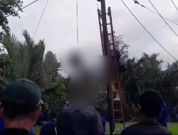 Pria Asal Tamban Tewas Tergantung di Tiang Listrik