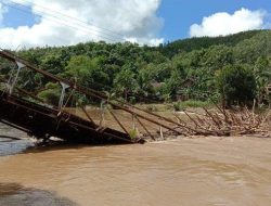 Ambrol Sejak 2020, Jembatan Gantung Pengaron Diajukan PUPRP Banjar ke BPJN