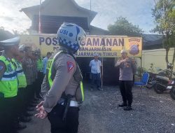 Berikan Rasa Aman dan Nyaman, Personel Polresta Banjarmasin Berikan Pelayanan Kepada Jemaah Haul Datu Amin,