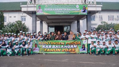 Pelepasan 76 Atlet Balangan Yang Siap Bertanding di Ajang POPDA 2024