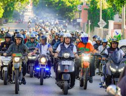 Peserta Riding Bersama Wali Kota Ramaikan Semarak Berbelanja di Pasar Bauntung