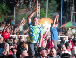Warga Banjarbaru Tumpah Ruah Nobar Timnas Indonesia