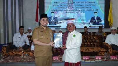 Bupati Aulia Lepas 298 Calon Jemaah Haji Asal Kabupaten Hulu Sungai Tengah