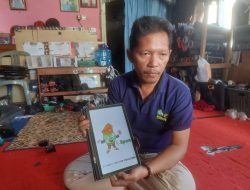 Terinspirasi dari Pedagang Kalalapon di Simpang Sekumpul, Rusman Juarai Lomba Maskot KPU Banjar