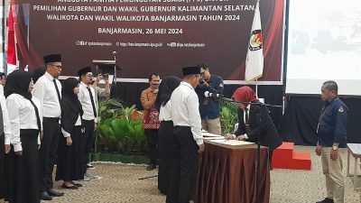 KPU Banjarmasin Lantik 156 Anggota PPS