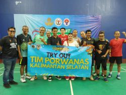 Jelang Porwarnas 2024, Pebulutangkis dan Pecatur Kalsel Jajal Atlet PWI Jakarta
