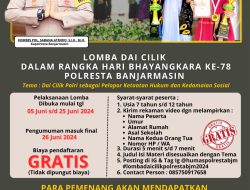 Sambut Hari Bhayangkara ke-78, Polresta Banjarmasin Gelar Berbagai Lomba