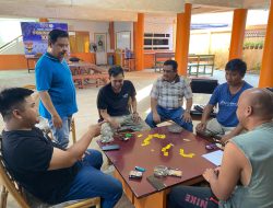 Ketua Pengprov PORDI Kalsel Pantau Latihan Tim Domino PWI Kalsel Jelang Porwanas XIV 2024