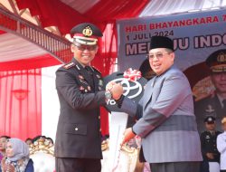 Peringatan Hari Bhayangkara Ke-78, Polresta Banjarmasin Terima Hibah Kendaraan Dinas
