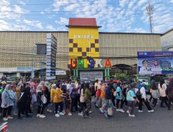 Semarak HUT ke- 43, Jalan Santai UNISKA Bertabur Doorprize dan Diikuti Ribuan Peserta