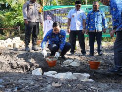 Bupati HST Lakukan Peletakan Batu Pertama Pembangunan Gudang Penampungan Lump