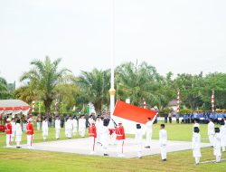 Pengibaran Bendera Merah Putih di Balangan Berlangsung Khidmat