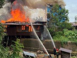 Tiga Rumah dan Satu Sarang Walet di Pantai Hambawang HST Luluh Lantak Akibat Kebakaran