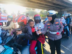 Cinta dan Kasih Polwan Polresta Banjarmasin Ajak Masyarakat Peduli Kamtibmas