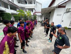 Jelang Laga Melawan Sumbar, Tim Sepakbola PON Kalsel Matangkan Persiapan