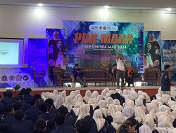 Adi Kartika Berikan Materi Kewirausahaan ke Mahasiswa Baru Saat PKKMB FISIP Uniska