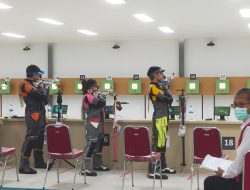 Sebagian Atap Venue Menembak PON XXI Ambruk, Tim Kalsel Masih Tetap Optimis