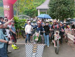 Promosikan Olahraga Petualangan, H Rusli-Syairi Trabas Hebat Goa Lowo Bareng Ratusan Rider