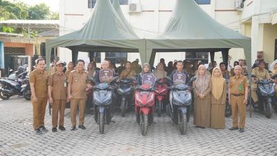 68 Kendaraan Operasional Diserahkan Bupati Balangan untuk Penyuluh Pertanian