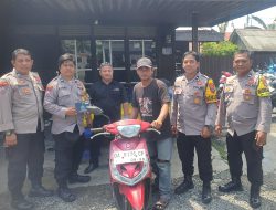 Bhabinkamtibmas Sungai Andai Berhasil Temukan Sepeda Motor Warga yang Telah Hilang Sebulan