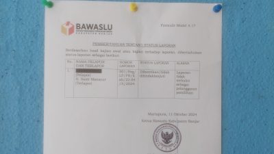 Laporan Spanduk Si Manis “Rontok” di Bawaslu Karena Dianggap Tak Ada Pelanggaran