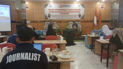 Jelang Masa Tenang, Bawaslu Gelar Rakor Bersama Media Massa
