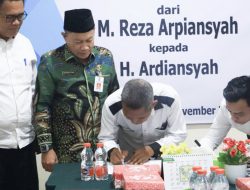Asisten Ekobang Hadiri Serah Terima Jabatan Komisaris PT Nusantara Batulicin