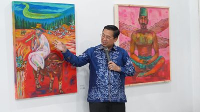 Buka Pameran Seni Rupa Tunggal, Ibnu Sina: Bangkitkan Semangat Seniman dan Budayawan Berekspresi