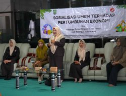 Majukan Pertumbuhan Ekonomi Balangan, Keluarga Besar Wirawati Catur Panca Sosialisasikan UMKM
