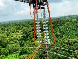 Usung Semangat Hari Pahlawan, Pejuang Keandalan PLN Ganti Isolator Tanpa Padam di Bontang