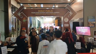 Debat Perdana Pilbup Banjar Digelar Terbatas, 250 Personil Lakukan Pengamanan Sejak Pagi