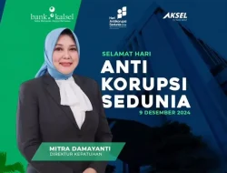 Momen Hakordia, Bank Kalsel Tegaskan Komitmen Anti Korupsi
