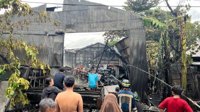 Kebakaran Gudang Kosong di Basirih, Diduga Ada yang Membakar