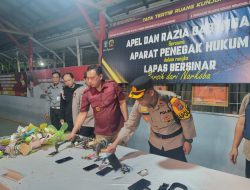 Polsek Banjarmasin Barat dan Lapas Kelas IIA Gencarkan Operasi Lapas BERSINAR, Temukan Beberapa Barang Terlarang