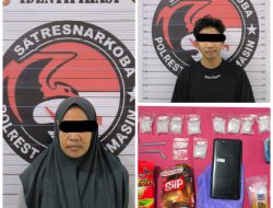 Dua Warga Pekapuran Ditangkap di Hotel Bersama Belasan Paket Sabu