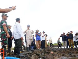 Menteri Pertanian Cek Lokasi Cetak Sawah di Lahan Rawa Desa Bati-Bati Kabupaten Tanah Laut
