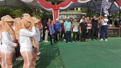 HUT Korpri Ke 53 Bupati Tanah Bumbu Lepas Jalan Santai