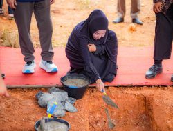 Letakkan Batu Pertama Pembangunan Wadi Mubarak di Banjarbaru, Nurliani Ingin Kualitas Pendidikan Agama Islam Meningkat